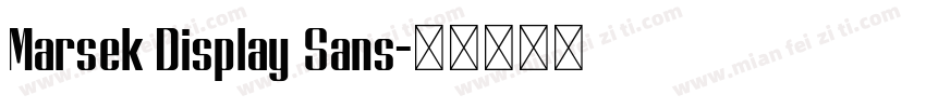 Marsek Display Sans字体转换